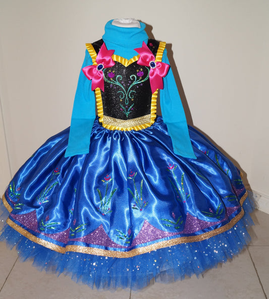 Disney Princess Anna Frozen Inspired Tutu Dress