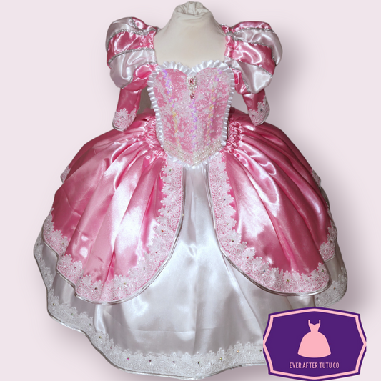 Deluxe Disney Princess Ariel The Little Mermaid Pink Ballgown Tutu Dress