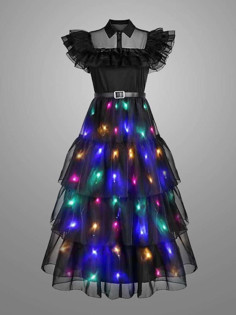 Addams LED Party Costume Dress