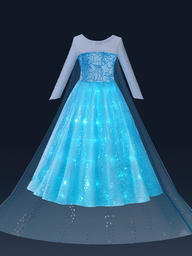 Glowing Snow Princess Fancy Costume