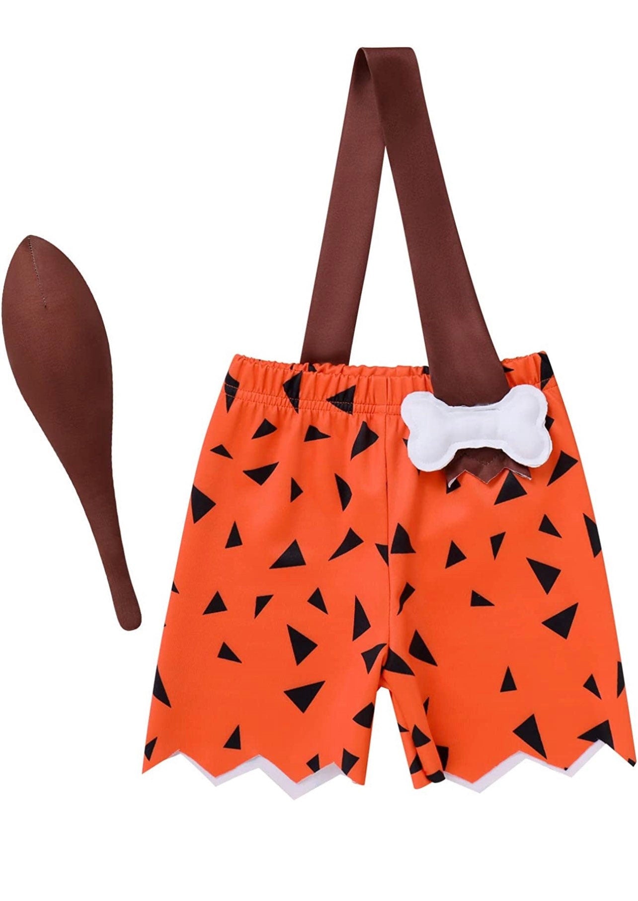 Baby Pebbles Flintstone Costume Historical Stone Age Cave Man Outfits for Baby Girls Boys Caveman Cavegirl Party Photo Shoot