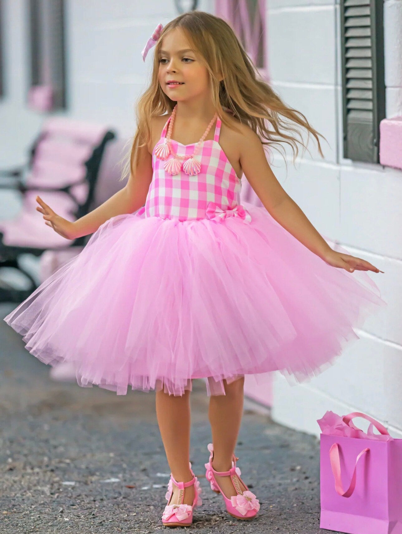 Girls All Dolled Up Gingham Barb Inspired Tutu Costume