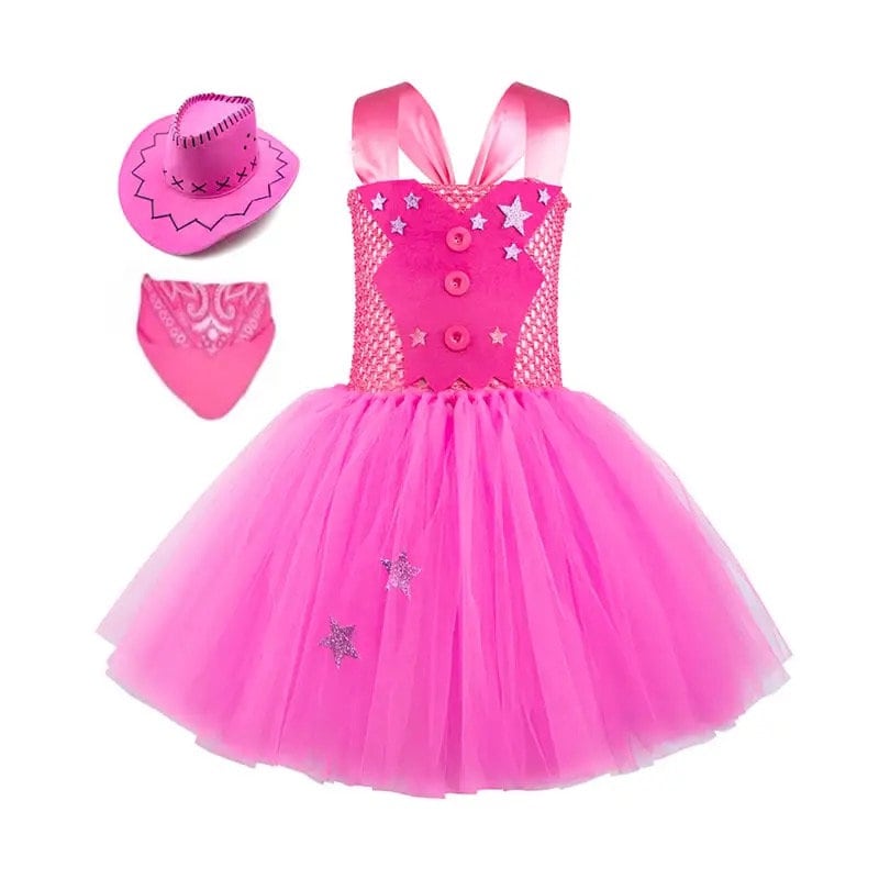 Barb Doll Inspired Cowgirl Costume With Accessories
